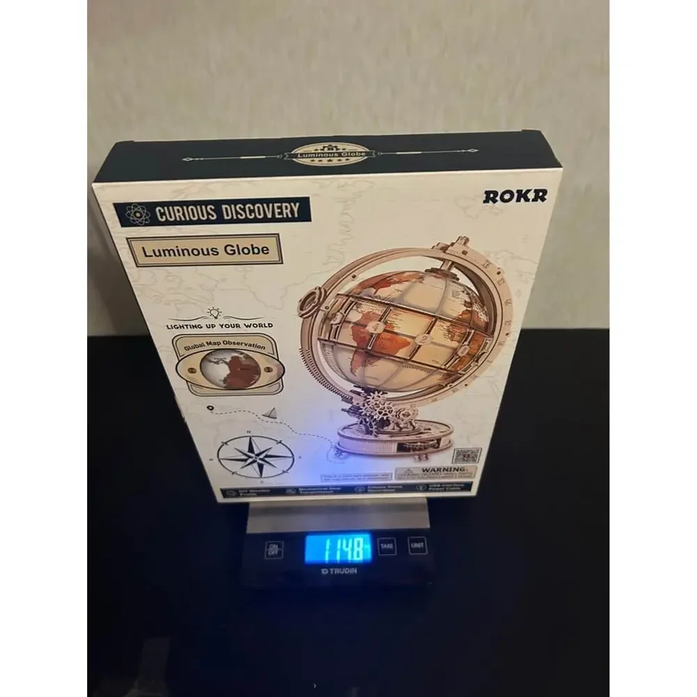 ROKR ST003 Luminous Globe DIY Wooden Puzzle